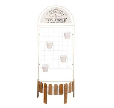 JARDINIERE AVEC TREILLIS BLANC︱Lory