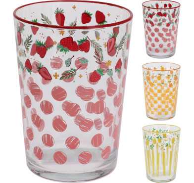 VERRE AVEC MOTIFS FRUITES︱Lory