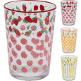 VERRE AVEC MOTIFS FRUITES