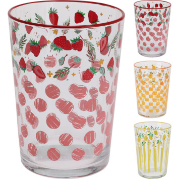 VERRE AVEC MOTIFS FRUITES︱Lory