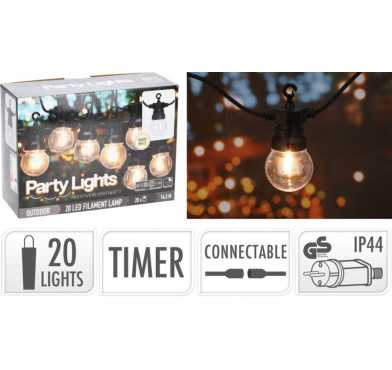 GUIRLANDE 20LED BLANC CHAUD︱Lory