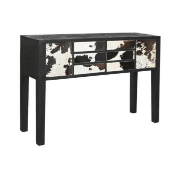 CONSOLE MANGUE CUIR VACHE︱Lory