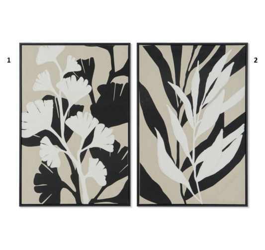 TABLEAU TOILE FEUILLES︱Lory