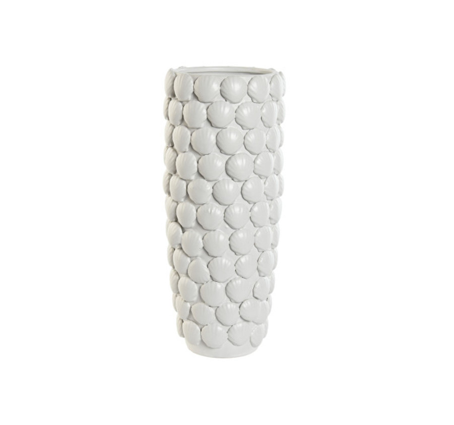 VASE HOME ESPRIT BLANC GRES