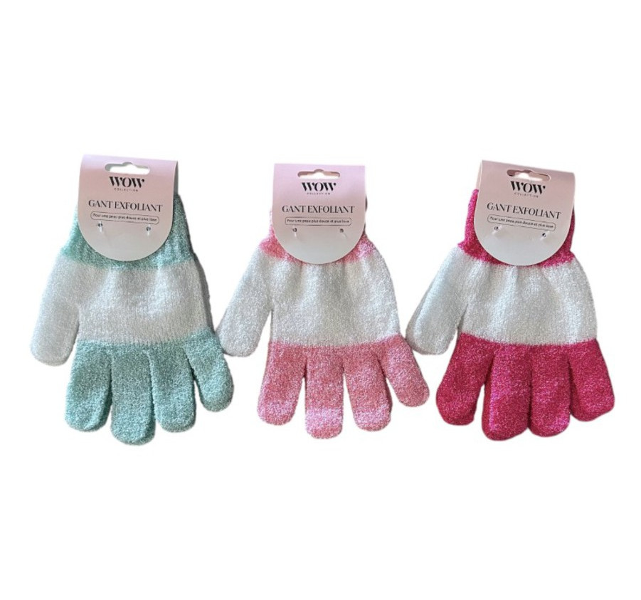 LOT DE 2 GANTS EXFOLIANTS