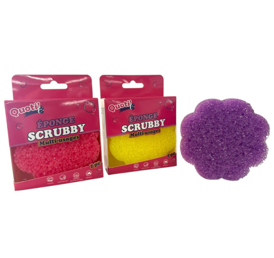 EPONGE SCRUBBY FLEUR | Lory