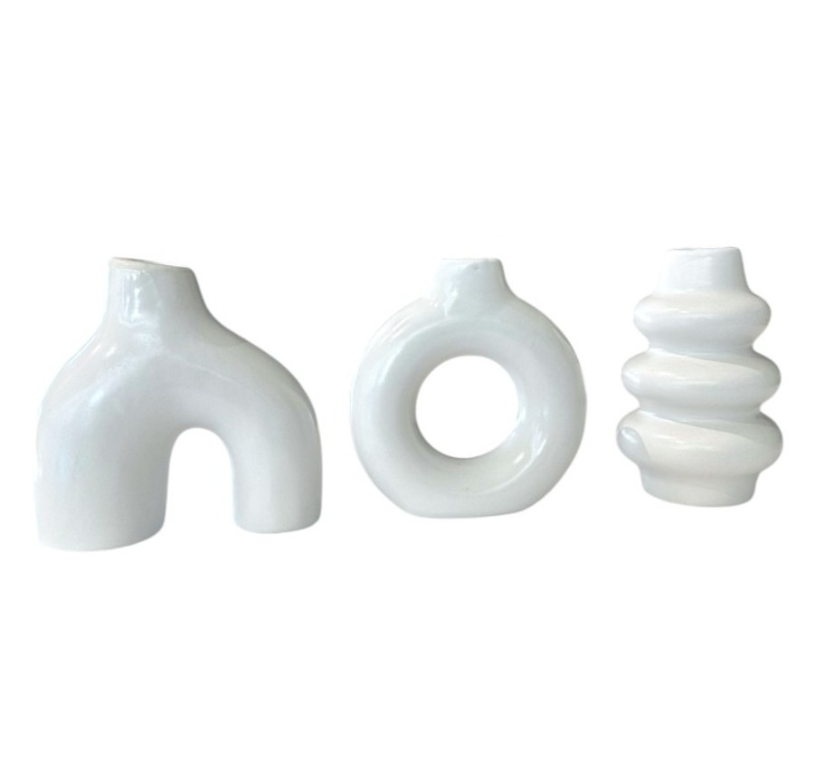 SET DE 3 VASES EN DOLOMITE