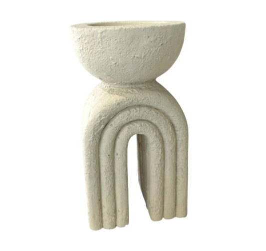 PHOTOPHORE EN CERAMIQUE BEIGE︱Lory