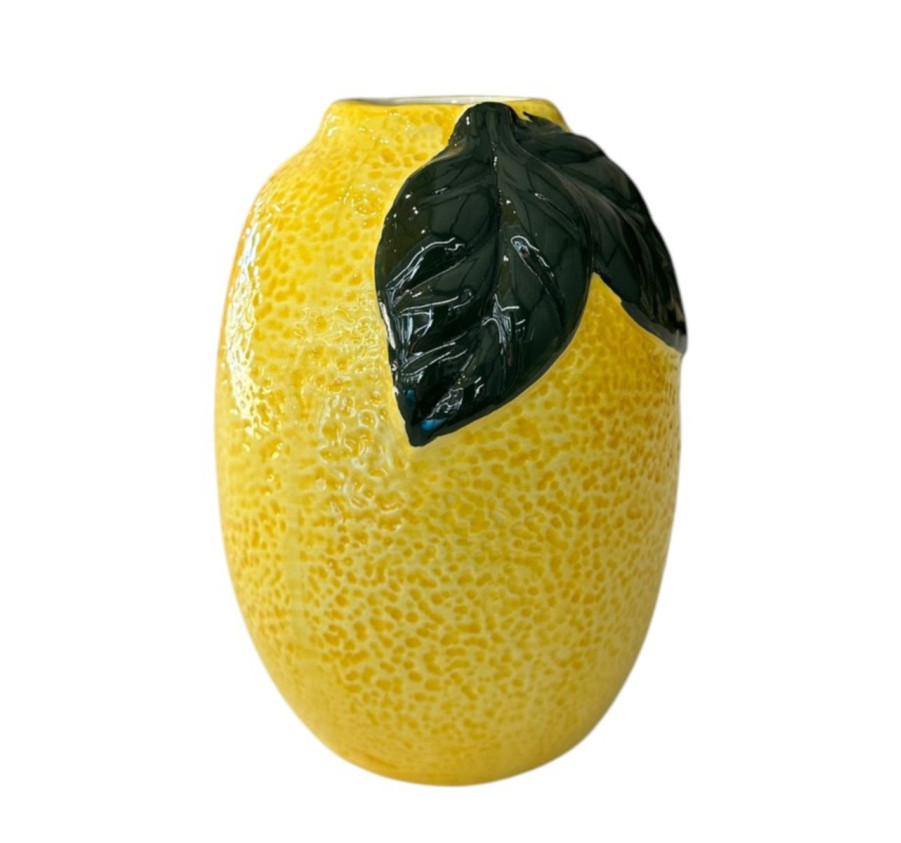 VASE CITRON EN CERAMIQUE