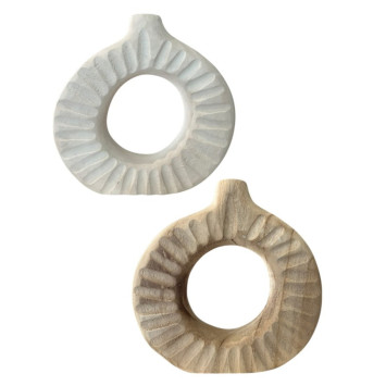 VASE ROND EN BOIS DE PAULOWNIA︱Lory