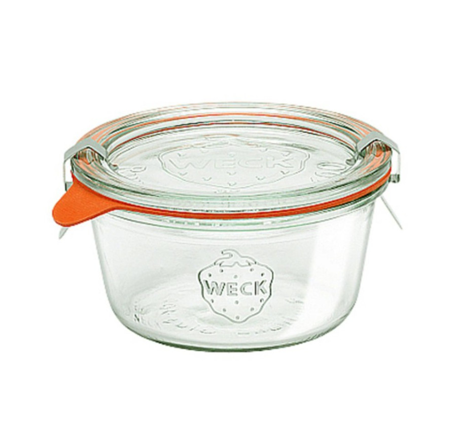 LOT DE 4 BOCAUX WECK BAS