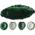 ASSIETTE EN VERRE FEUILLE