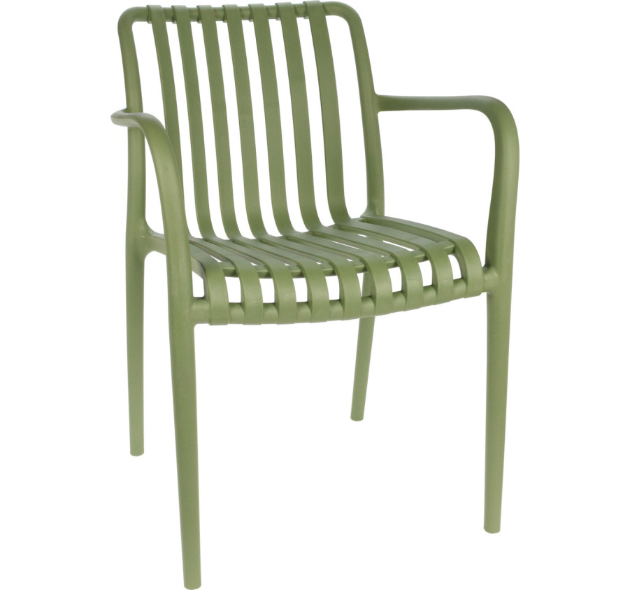 CHAISE DE JARDIN VERTE AJOUREE