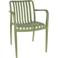 CHAISE DE JARDIN VERTE AJOUREE