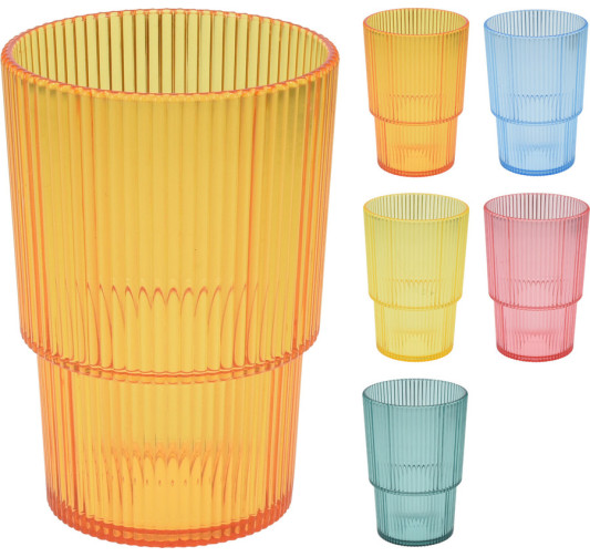 GOBELET PS 475ML 9XH13CM 5ASS | Lory