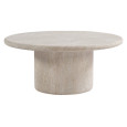 TABLE BASSE RONDE EN TRAVERTIN