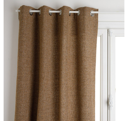 RIDEAU EN MAILLE BEIGE