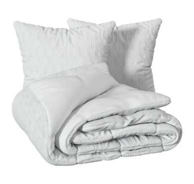 PARURE DE LIT JACQUART BLANC