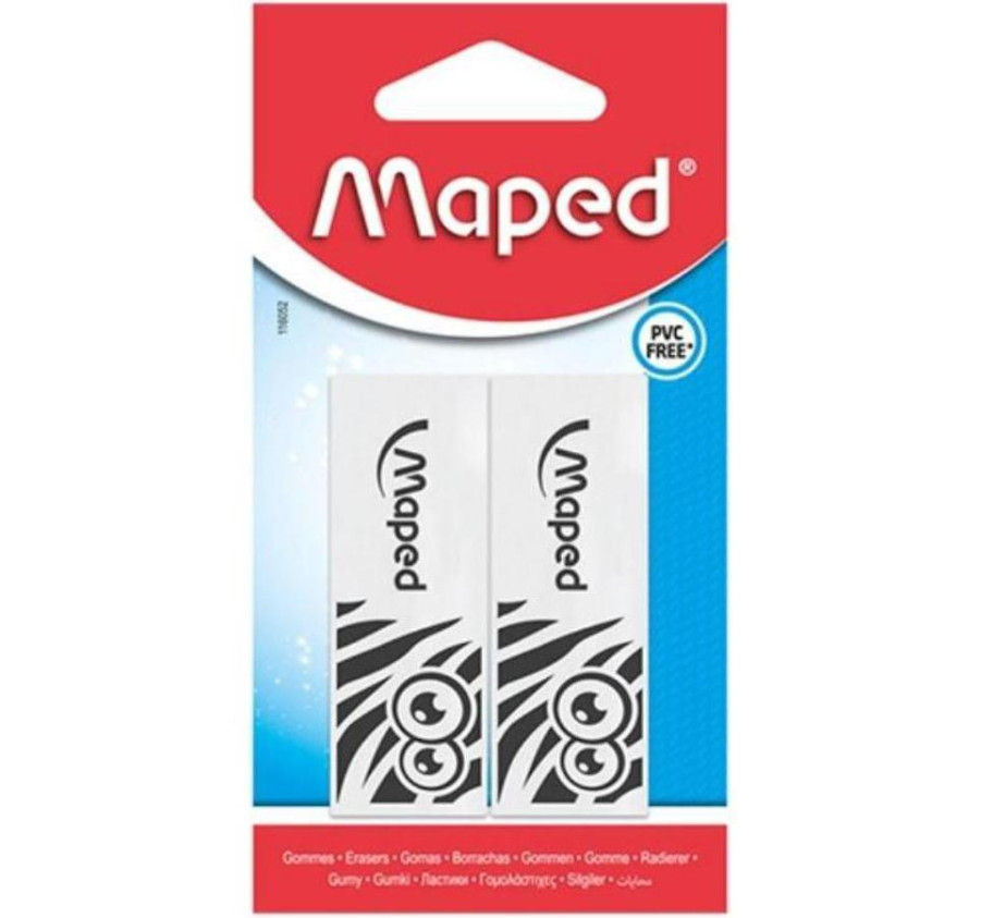 SET DE 3 GOMMES ZEBRE MAPED