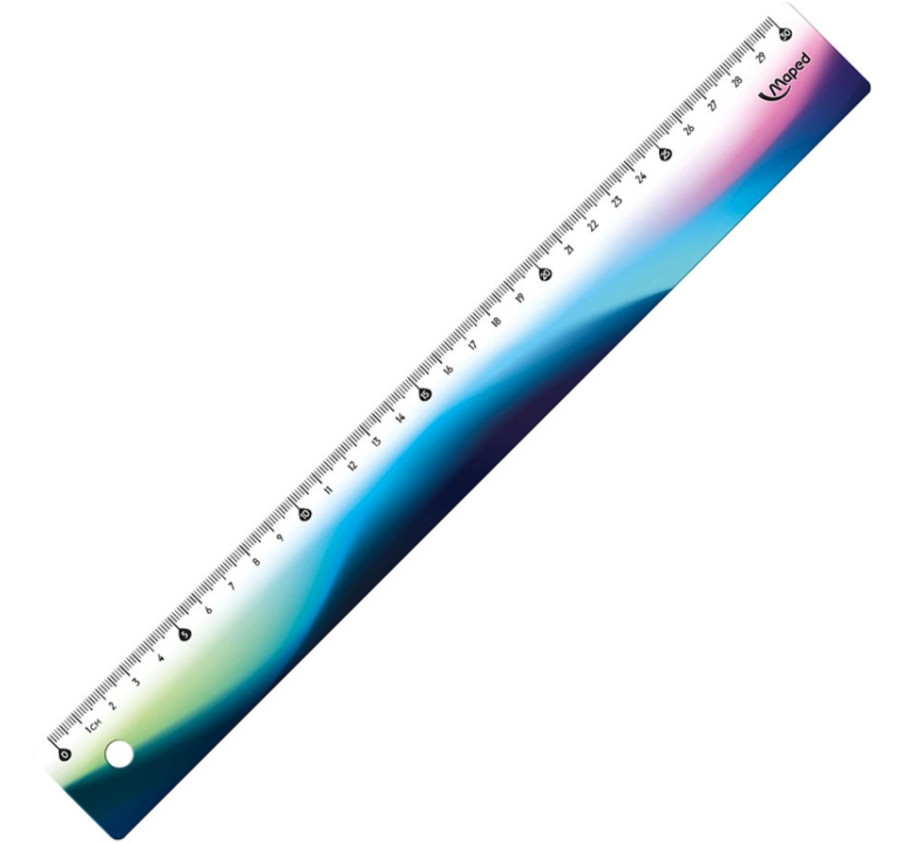 REGLE PLATE 30CM NIGHTFALL