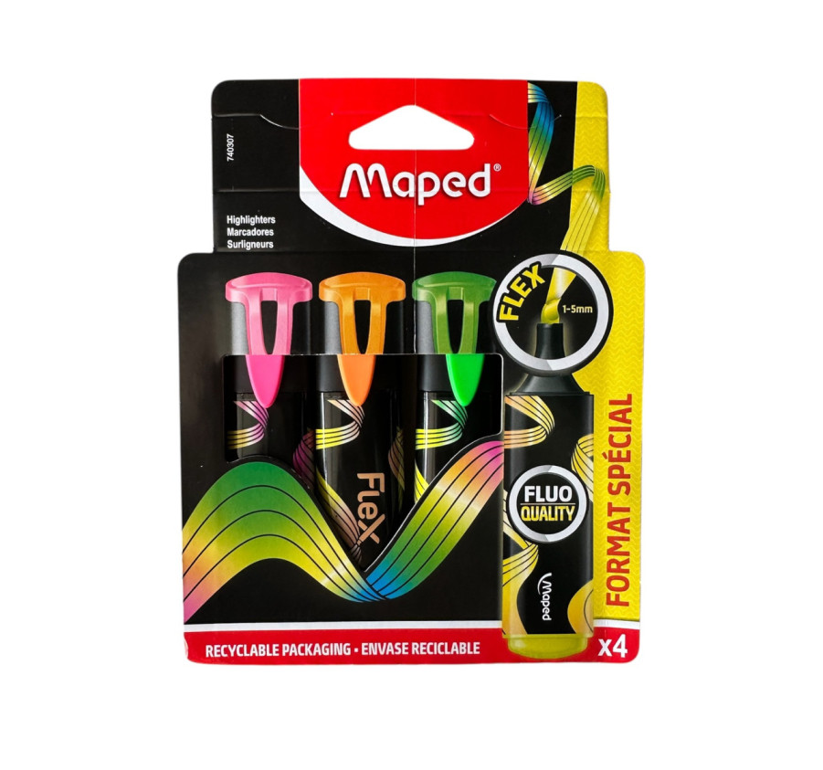 POCHETTE DE 4 SURLIGNEURS