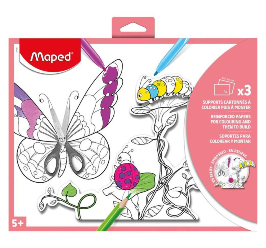 SUPPORTS CARTONNES A COLORIER