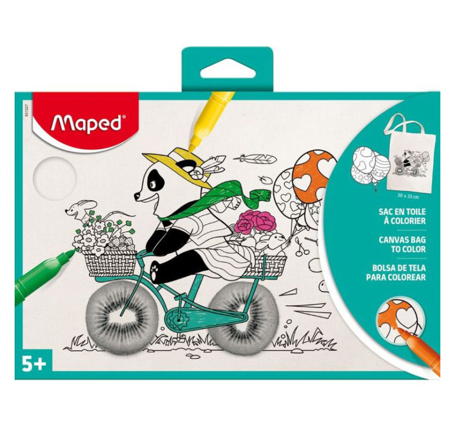 TOTE BAG EN TOILE A COLORIER