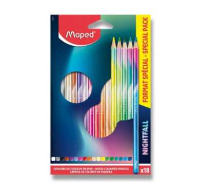 SET DE 18 CRAYONS DE COULEUR