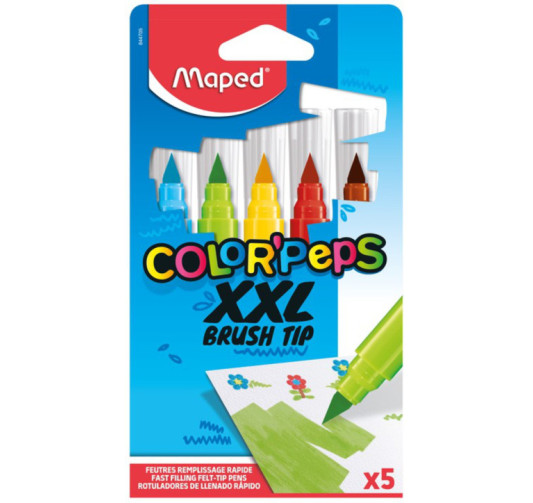 SET DE 5 FEUTRES BRUSH XXL