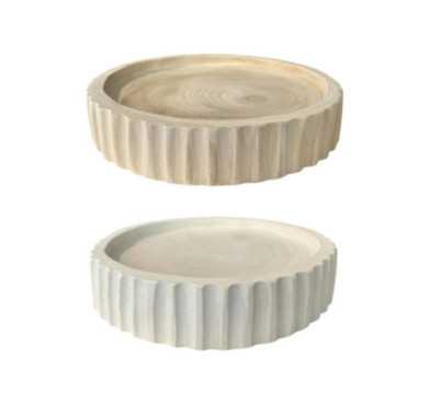 PLATEAU ROND CRANTE EN BOIS︱Lory