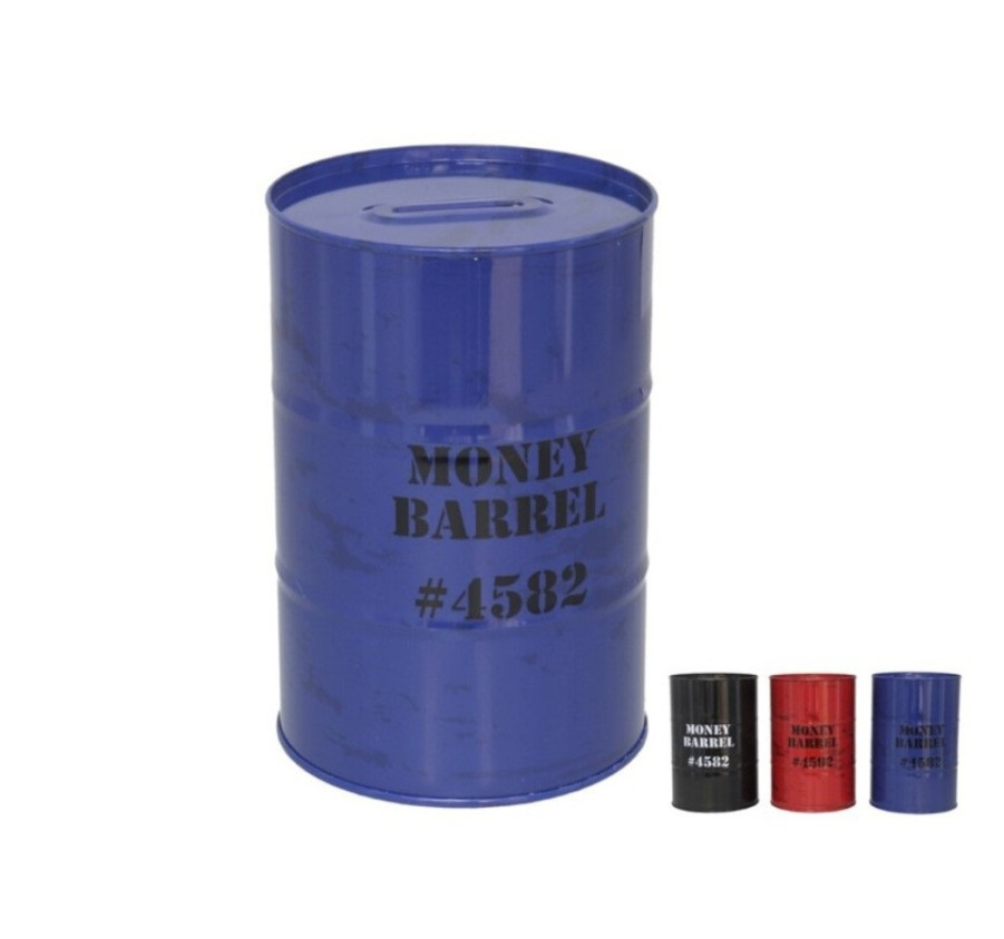 TIRELIRE METAL TONNEAU