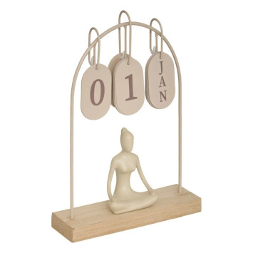 CALENDIRER EN METAL YOGI
