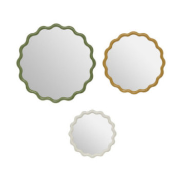 SET DE 3 MIROIRS VAGUE JUDY