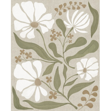 TOILE IMPRIMEE FLEUR ESMEE