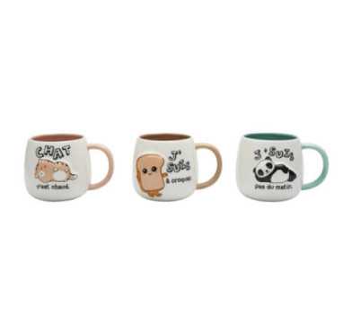MUG RELIEF KAWAII 40CL