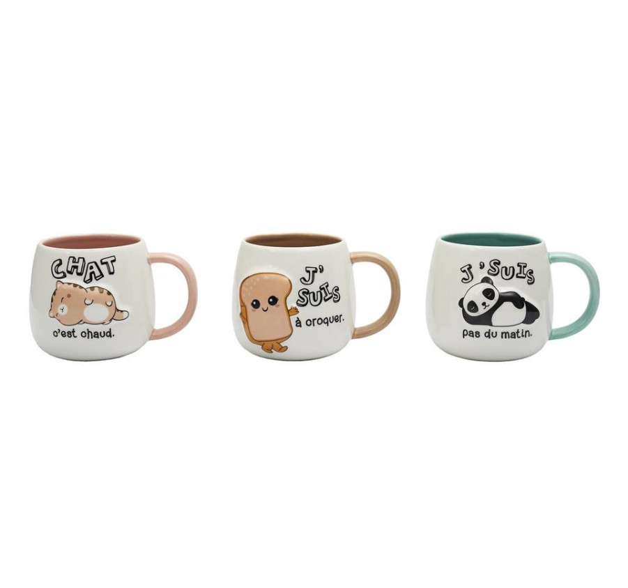 MUG RELIEF KAWAII 40CL