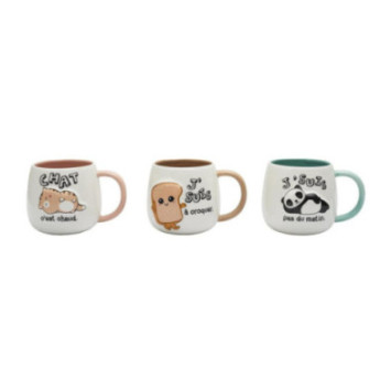 MUG RELIEF KAWAII 40CL