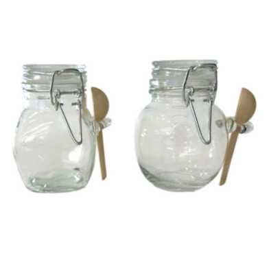 BOCAL HERMETIQUE EN VERRE 95ML︱Lory