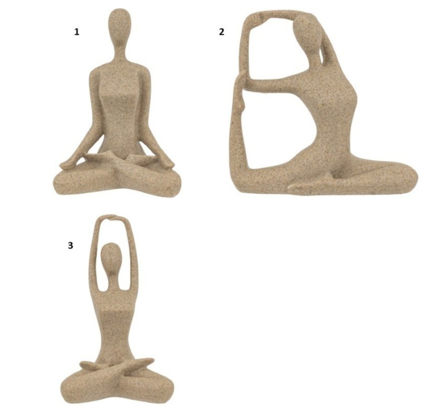 STATUE FEMME EN RESINE BEIGE