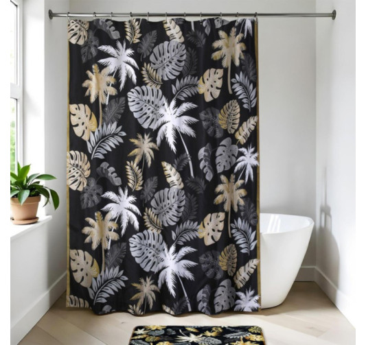 RIDEAU DOUCHE GOLD JUNGLE