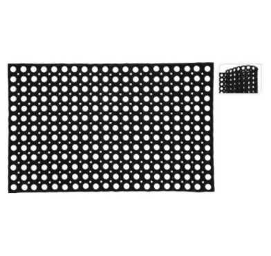 PAILLASSON EN CAOUTCHOUC NOIR︱Lory