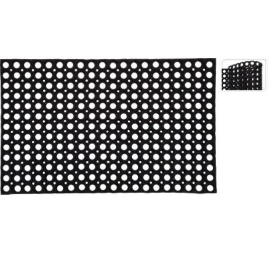 PAILLASSON EN CAOUTCHOUC NOIR︱Lory