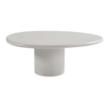 Table basse organique blanche 100x81x38cm en ciment | Lory