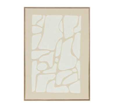 TOILE 3D EN TISSU BEIGE