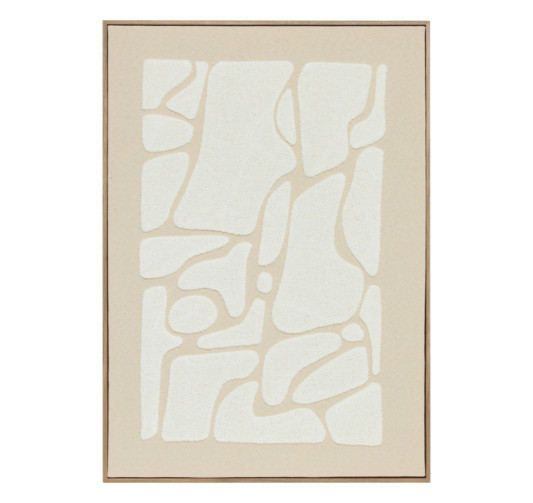 TOILE 3D EN TISSU BEIGE