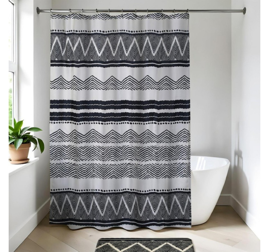 RIDEAU DOUCHE LODGE 180X200CM