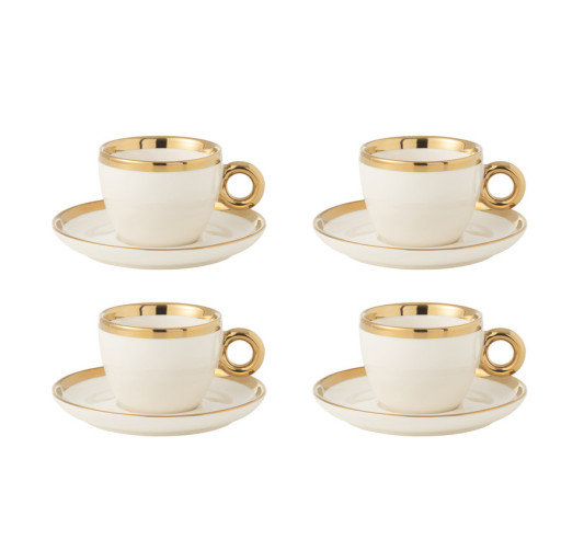 SET DE 4 TASSES EN CERAMIQUE