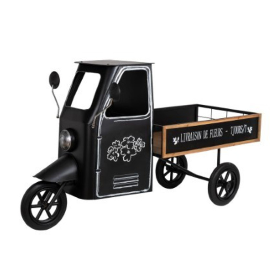 CAMION PORTE PLANTE NOIR