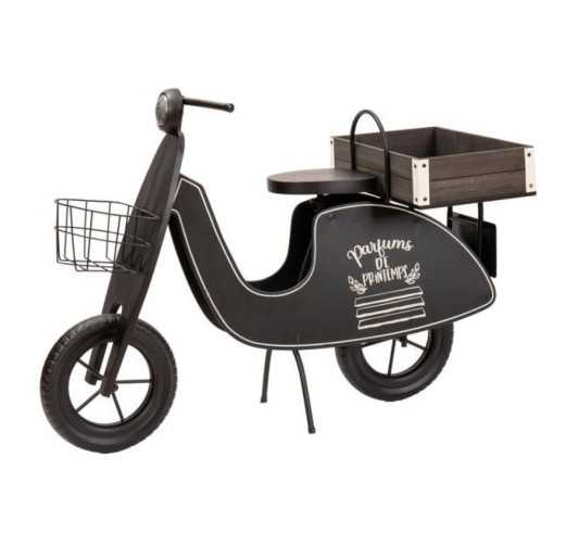 VESPA PORTE PLANTES NOIR