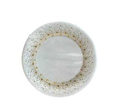 ASSIETTE EN CARTON ETOILE OR